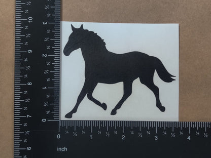 Horse Decal 4 Pack: Horse Heartbeat, Horseshoe, Horse Head, Horse Silhouette