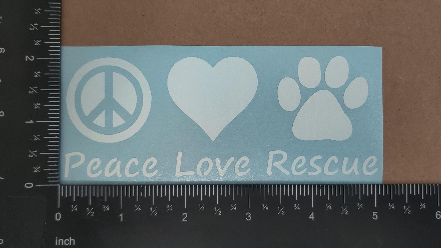 Adopt Paw Decal 4 pack Small 3.5"